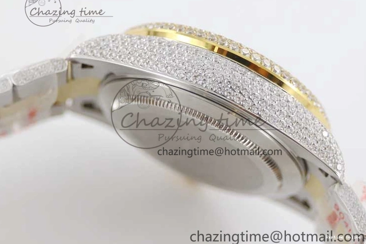 0203 Effortless Diamond Skydweller SS YG TWF Best Edition Black Dial on SS YG Bracelet Asian 23J to 2343